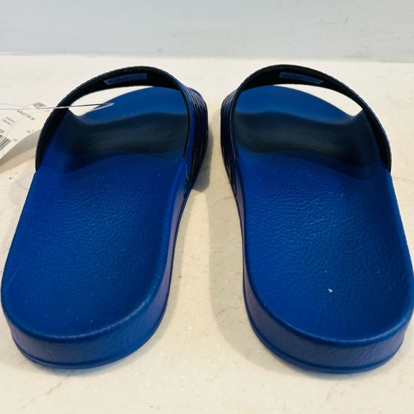 New with tags Adidas Adilette blue and black slides. Size 7 USA women’s - Picture 6 of 8